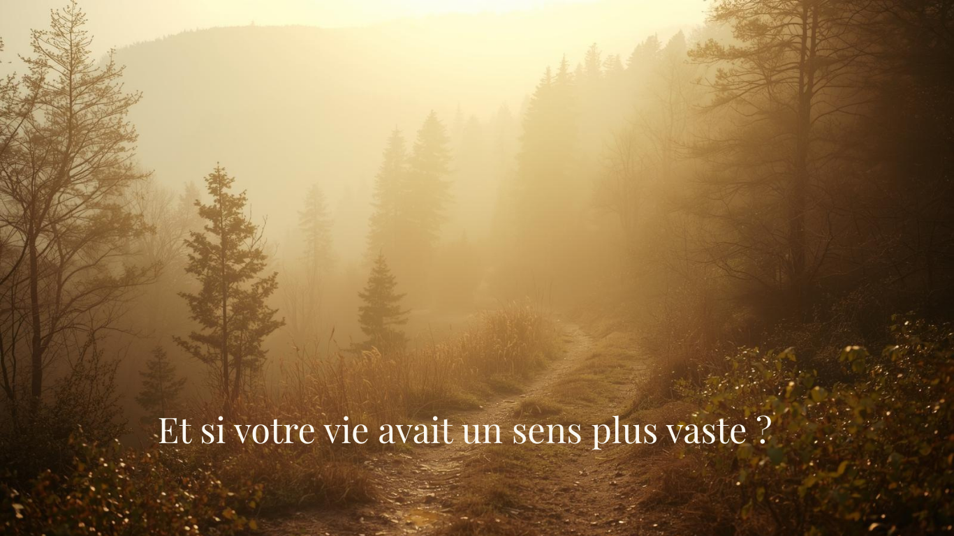 Chemin de montagne au lever du soleil symbolisant le choix de l’âme et l’évolution personnelle à travers les épreuves
